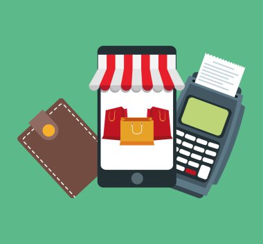 Smartphone alışveriş ve ödeme tasarım