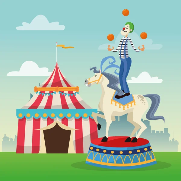 Activiteiten van carnaval en festival design — Stockvector