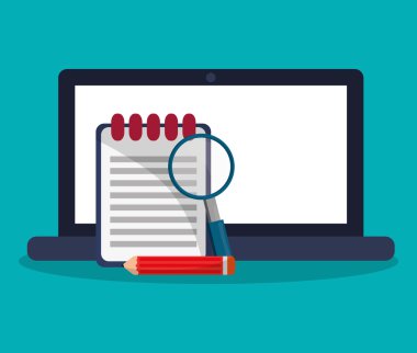 Dizüstü bilgisayar ve dijital pazarlama tasarım