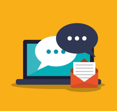 Dizüstü bilgisayar ve dijital pazarlama tasarım