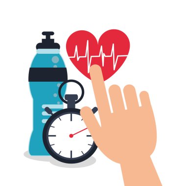 Kronometre ve sağlıklı yaşam tarzı tasarım