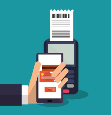 Smartphone ödeme online tasarım