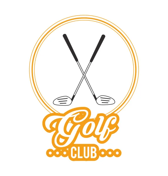 Golf deporte club de diseño — Vector de stock