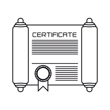 Mühür damgası tasarımı ile izole diploma