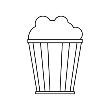 İzole sinema pop corn tasarım