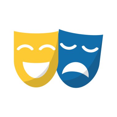 Karnaval tasarım izole maskesi