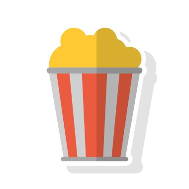 İzole sinema pop corn tasarım