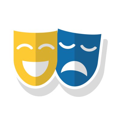 Karnaval tasarım izole maskesi