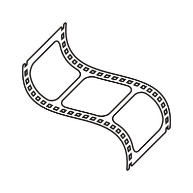 İzole sinema film şeridi tasarım