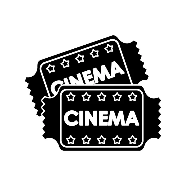 Isolated cinema tickets design — Stock Vector