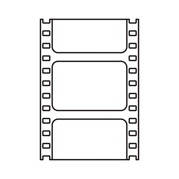 Isoliertes Kino-Filmstreifen-Design — Stockvektor