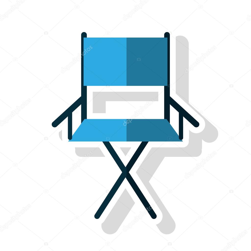 Isolated directors chair design