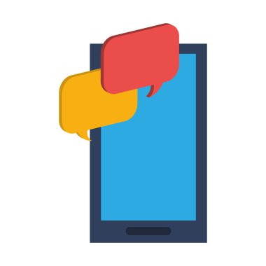 Smartphone kabarcık ve iletişim tasarımı