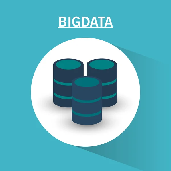 Webhosting und Big Data Design — Stockvektor