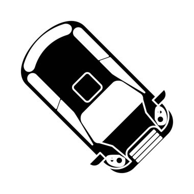 İzole araba araç siluet tasarım