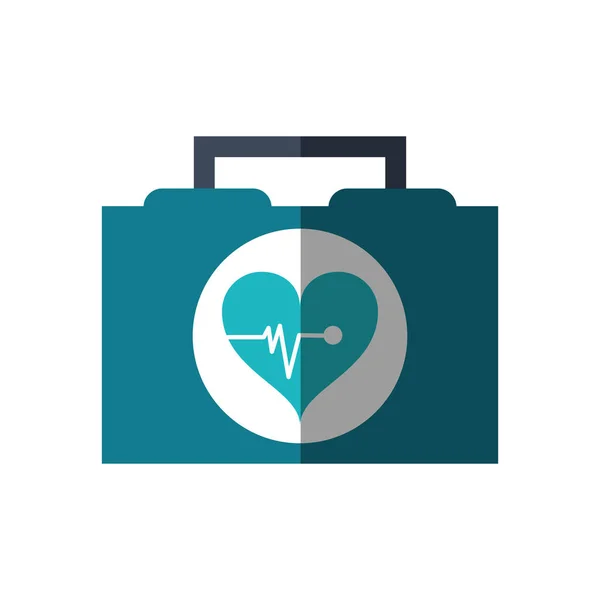Medical kit of medical care design — Stock Vector