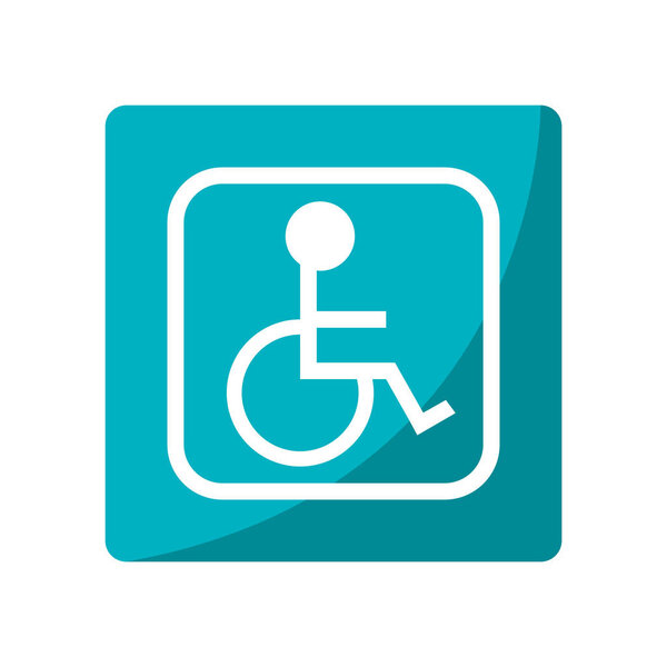 Isolated wheelchair inside frame design