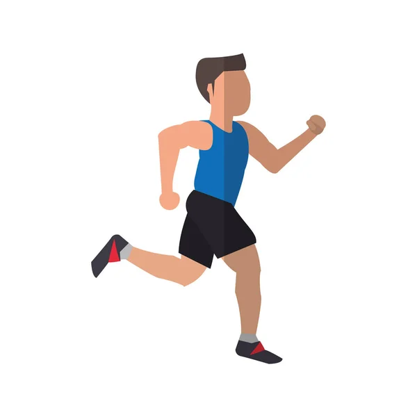 Σχεδιασμός άνθρωπος απομονωμένες runner — Διανυσματικό Αρχείο