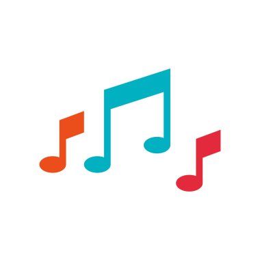 İzole müzik Not Tasarım
