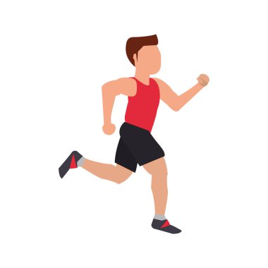 İzole runner adam tasarım