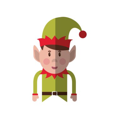 Noel sezon tasarım izole elf