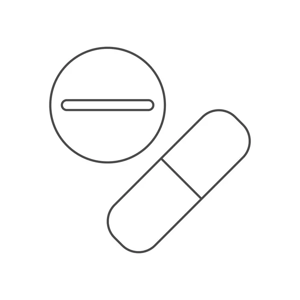 Pilules de médecine de conception de soins médicaux — Image vectorielle