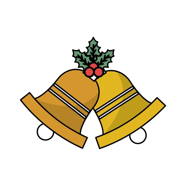 Campana isolata di Natale disegno stagione — Vettoriale Stock