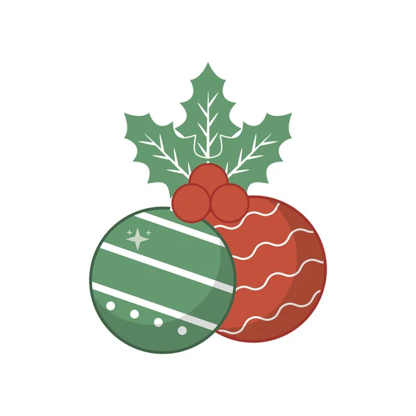 Isolated sphere of Christmas season design — Stock Vector