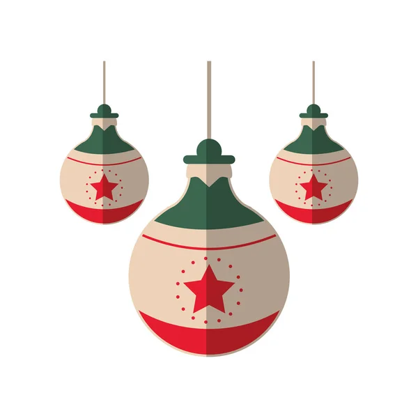 Isolerade spheren av jul säsong design — Stock vektor