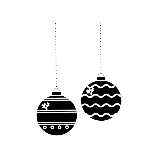 Sphère isolée de conception de la saison de Noël — Image vectorielle