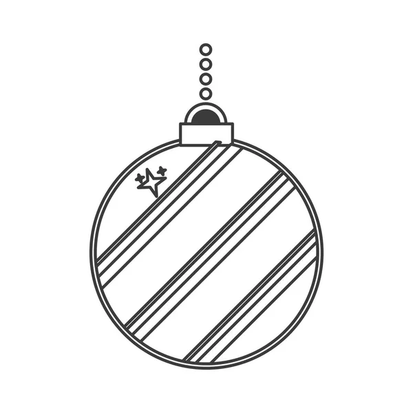 Sphère isolée de conception de la saison de Noël — Image vectorielle