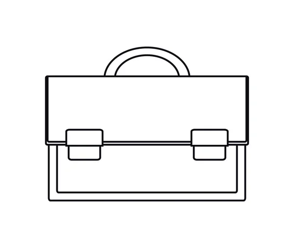 Geïsoleerde koffer silhouet design — Stockvector