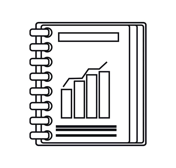 Isolerade infographic dokument design — Stock vektor