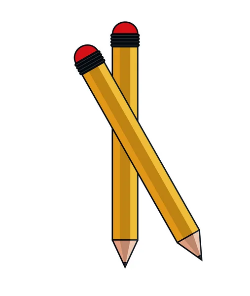 孤立的铅笔工具设计 — 图库矢量图片
