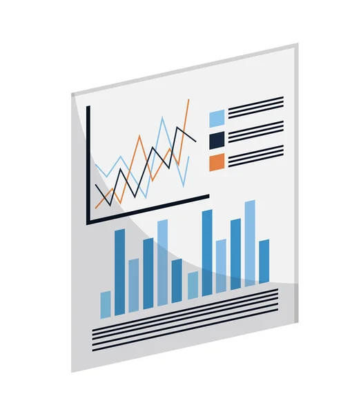 Isolerade infographic dokument design — Stock vektor