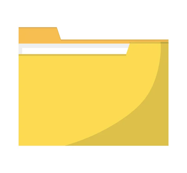 Απομονωμένη κίτρινο αρχείο σχεδίασης — Διανυσματικό Αρχείο