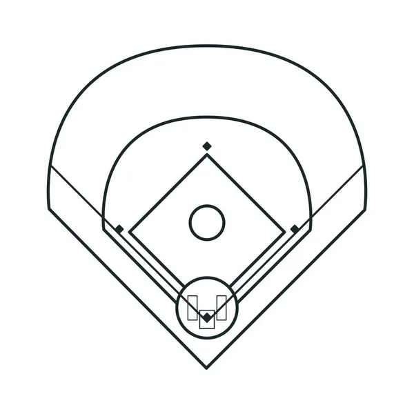 League baseball sport design — Stock vektor