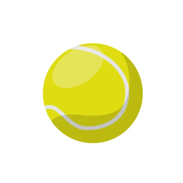 Balle isolée de conception tennis — Image vectorielle