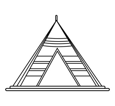 İzole çadır kamp tasarımı için