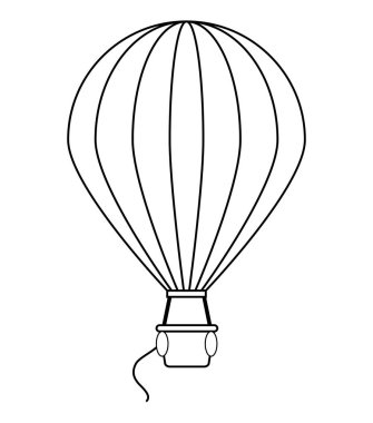 İzole sıcak hava balon tasarım