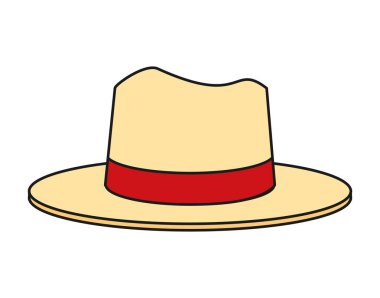 İzole şapka kumaş tasarım