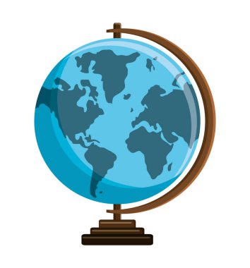 İzole gezegenin küre tasarımı