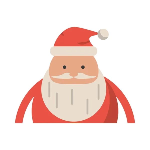 Isolated santa cartoon of Christmas season design — Stock Vector