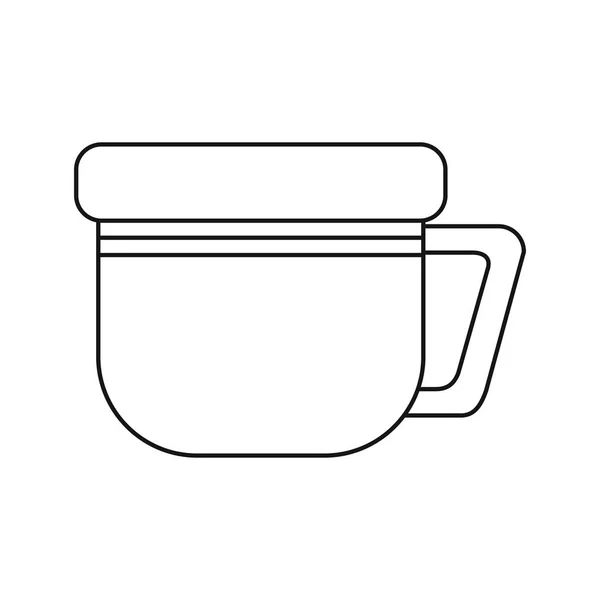 Design de caneca de café isolado —  Vetores de Stock