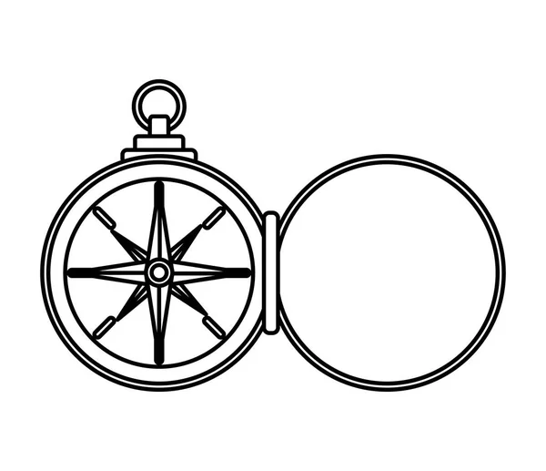 Conception d'instruments de compas isolés — Image vectorielle