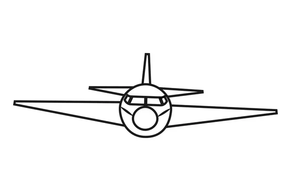 Conception de véhicule d'avion isolé — Image vectorielle