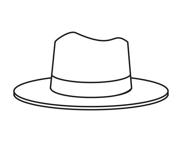 Conception isolée de tissu chapeau — Image vectorielle