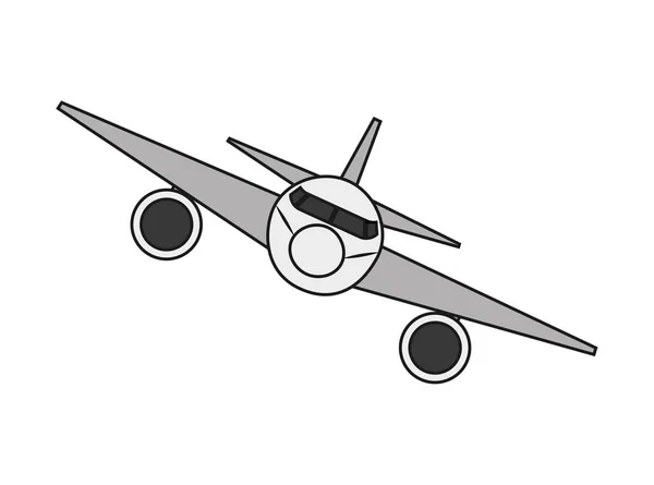 İzole uçak araç tasarım — Stok Vektör