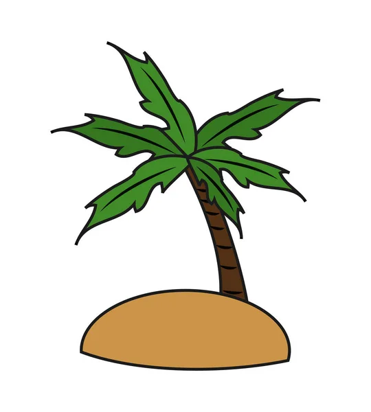 Izolované palm tree designu — Stockový vektor