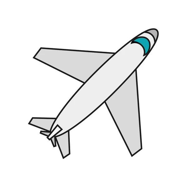 Konstrukce vozidla izolované letadlo — Stockový vektor